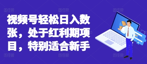 视频号轻松日入数张，处于红利期项目，特别适合新手-51创业资源库