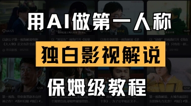 用AI做第一人称独白影视解说，手把手教学，保姆级教程-51创业资源库