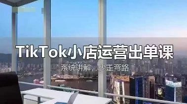 TikTok小店运营出单课，从开店选品、运营出单、发货回款，进行全流程讲解-51创业资源库